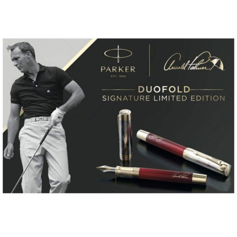 Ручка пір'яна Parker DUOFOLD Arnold Palmer Signature Limited Edition GT  FP18-C F (98 901)