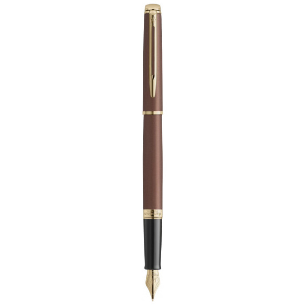 Ручка пір'яна Waterman HEMISPHERE Metallic Copper Red GT  FP F (12 092)