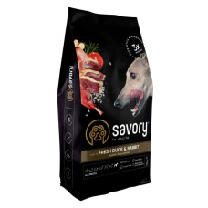 Сухий корм для собак Savory Adult All Breeds rich in Fresh Duck and Rabbit 12 кг (4820232630181) Сухий корм для собак Savory Adult All Breeds rich in Fresh Duck and Rabbit 12 кг (4820232630181)