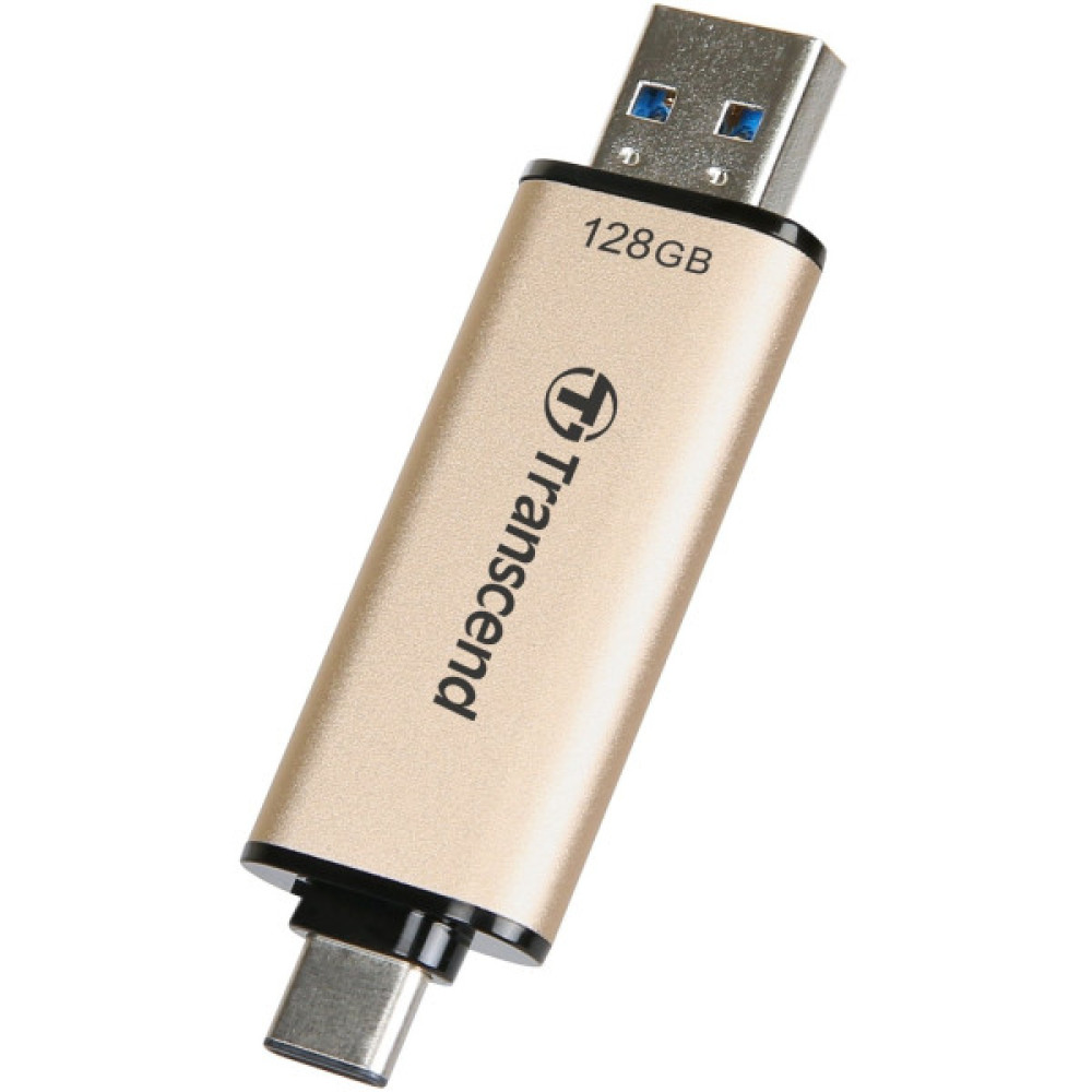 Накопичувач Transcend 128GB USB 3.2 Type-A + Type-C JetFlash 930 R420/W400MB/s Чорний