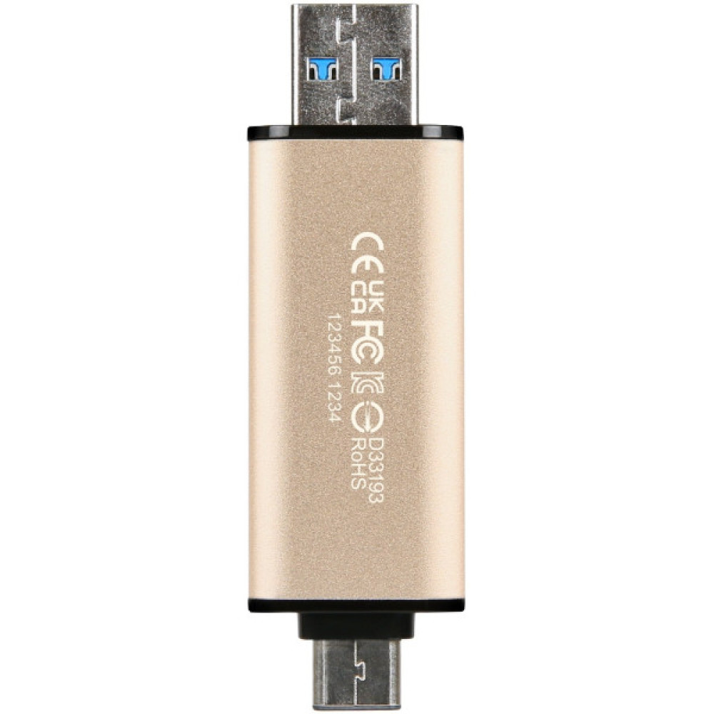 Накопичувач Transcend 128GB USB 3.2 Type-A + Type-C JetFlash 930 R420/W400MB/s Чорний