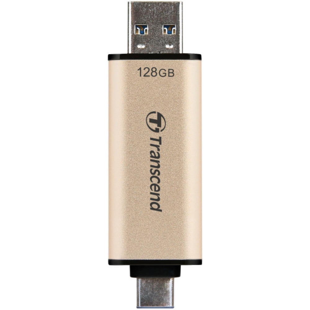 Накопичувач Transcend 128GB USB 3.2 Type-A + Type-C JetFlash 930 R420/W400MB/s Чорний
