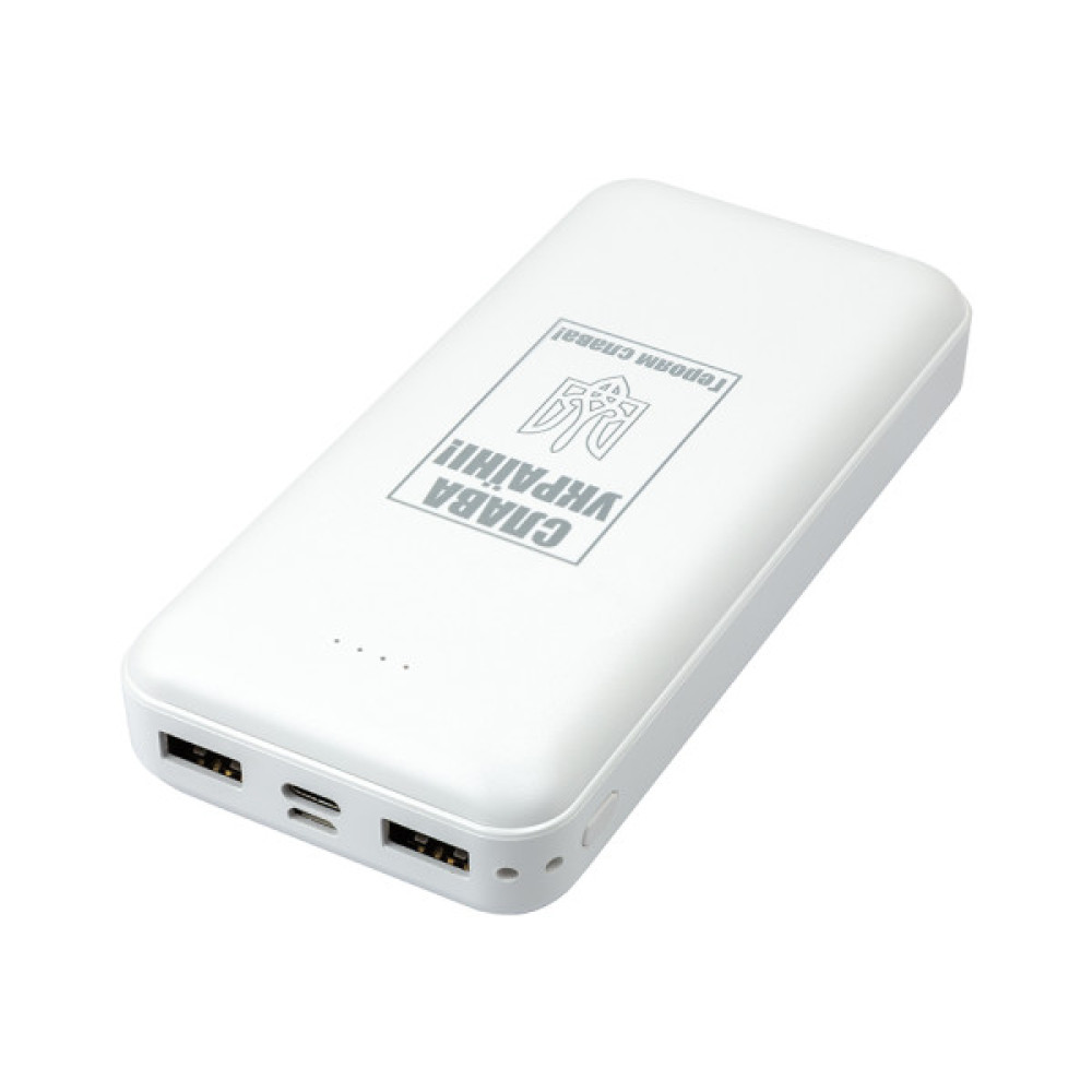 Батарея універсальна PowerPlant TPB22 20000mAh Input 5V/2A, Output 5V/2.4, USB-C, 2*USB-A, m (PB930531)