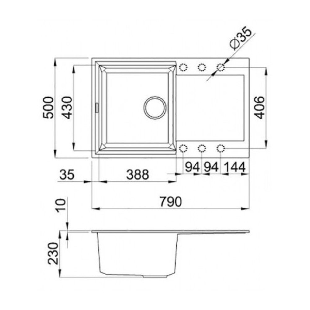 Мийка кухонна Elleci EASY 300 TITANIUM 73
