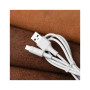 Дата кабель USB 2.0 AM to Micro 5P 1.0m 2A PVC X25 white HOCO (6957531080138)