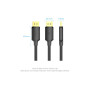 Кабель мультимедійний DisplayPort M to DisplayPort M 3.0m V1.2 4K 60Hz 3D Dolby 7.1 Vention (HAKBI)