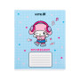 Зошит Kite Kuromi, 12 аркушів, клітинка (HK25-232-4)