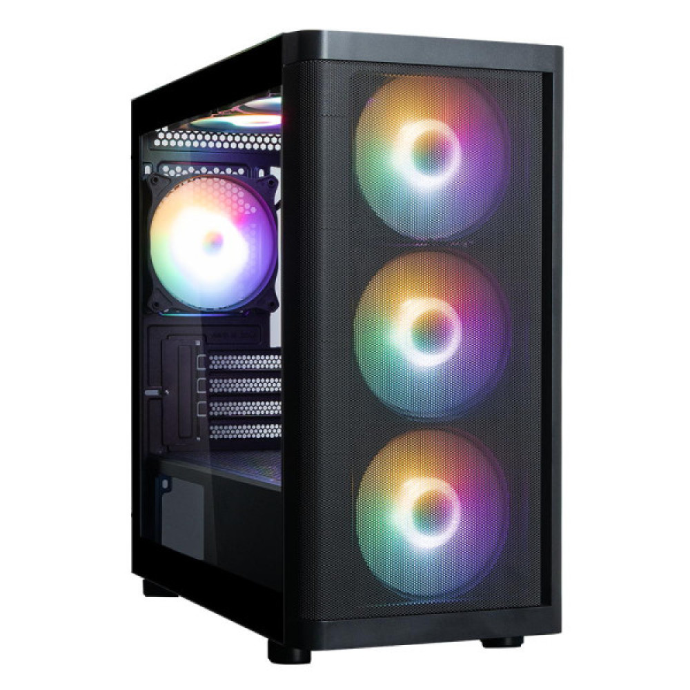 Корпус Zalman M4 SE без БЖ, 1xUSB3.0, 2xUSB2.0, 6x120мм FRGB, VGA 320мм, LCS ready, TG Side Panel, mATX, чорний