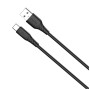 Дата кабель USB 2.0 AM to USB-C 1.0m 3A textured PVC black ColorWay (CW-CBUC094-BK)