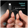 Дата кабель USB 2.0 AM to USB-C 1.0m 3A textured PVC black ColorWay (CW-CBUC094-BK)