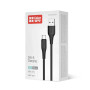 Дата кабель USB 2.0 AM to USB-C 1.0m 3A textured PVC black ColorWay (CW-CBUC094-BK)