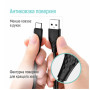 Дата кабель USB 2.0 AM to USB-C 1.0m 3A textured PVC black ColorWay (CW-CBUC094-BK)