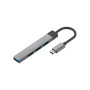 Концентратор Promate USB-C 4-in-1 порти Promate litehub-4.grey (litehub-4.grey) Концентратор Promate USB-C 4-in-1 порти Promate litehub-4.grey (litehub-4.grey)