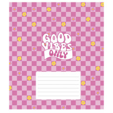 Зошит Школярик Good vibes only 18 аркушів клітинка (018-3561K)
