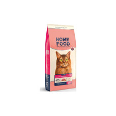 Сухий корм для кішок Home Food Healthy skin and shiny coat з індичкою та лососем 1.6 кг (4820235020170)