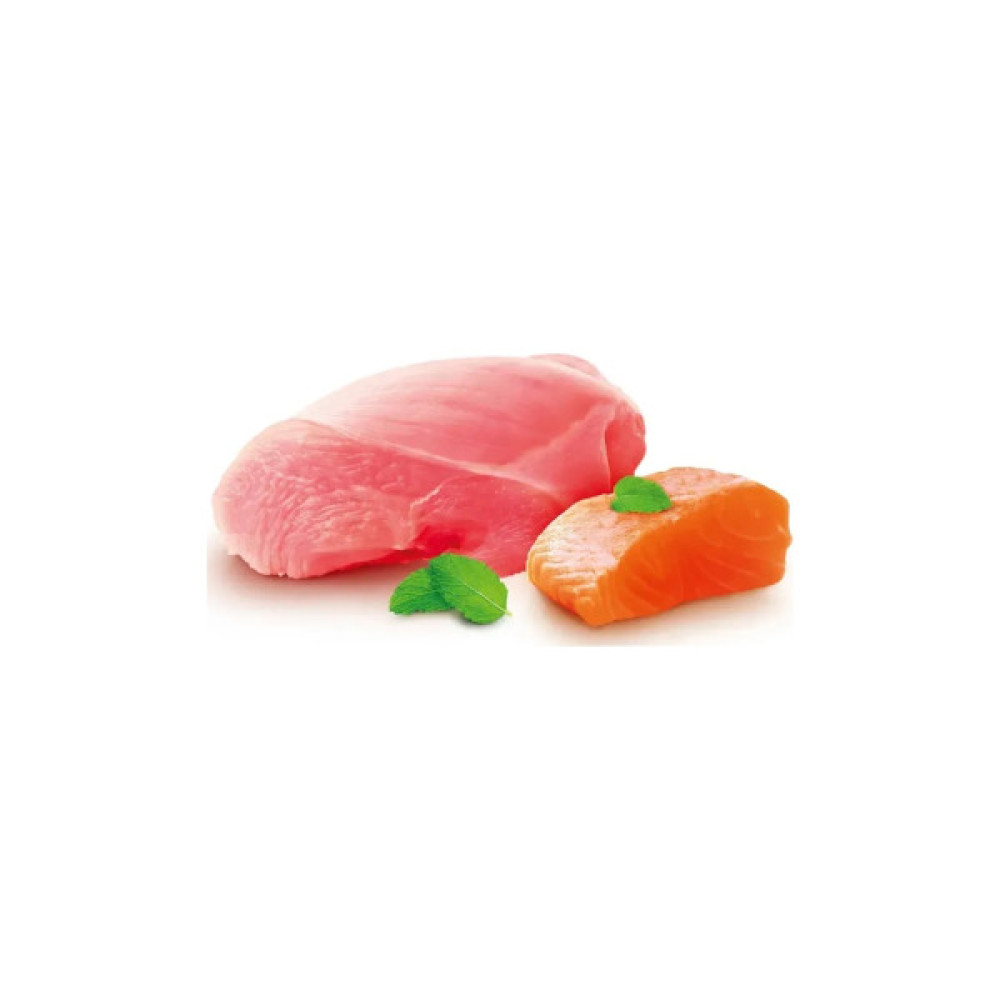 Сухий корм для кішок Home Food Healthy skin and shiny coat з індичкою та лососем 1.6 кг (4820235020170)