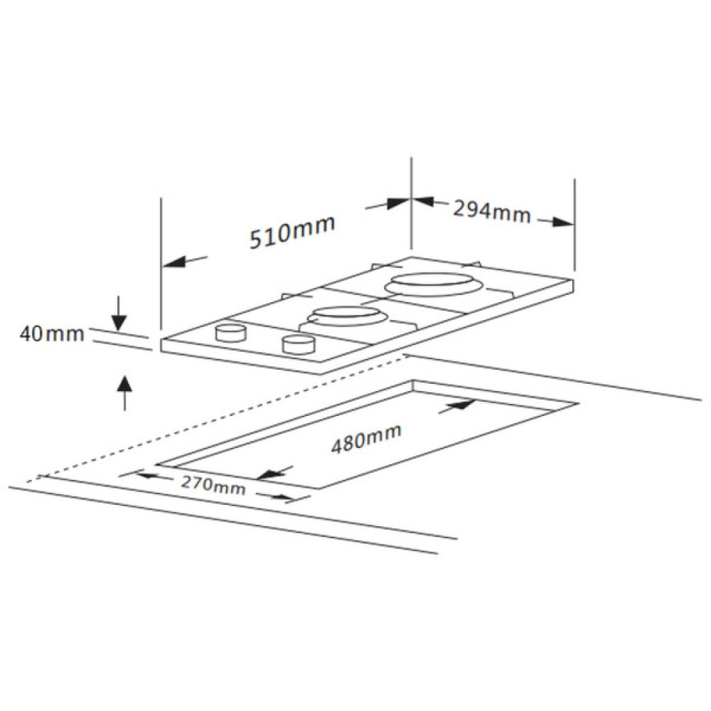 Варочна поверхня Interline HGG 734 FGT BA