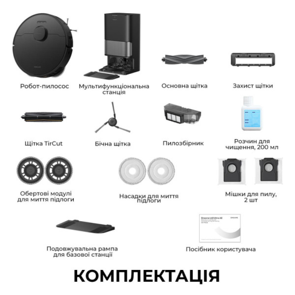 Пилосос Dreame L40 Ultra AE Black (RLL77SE-BLACK)