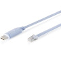 Дата кабель USB AM to RJ45 Ethernet 1.8m FT232RNL black Digitus (DA-70173)
