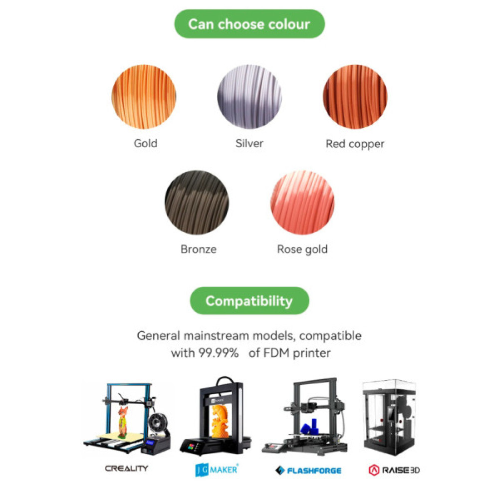 Пластик для 3D-принтера eSUN ePLA-Silk metal color, 1,75мм, 1кг, copper (ePLA-Silk-P175CO1)