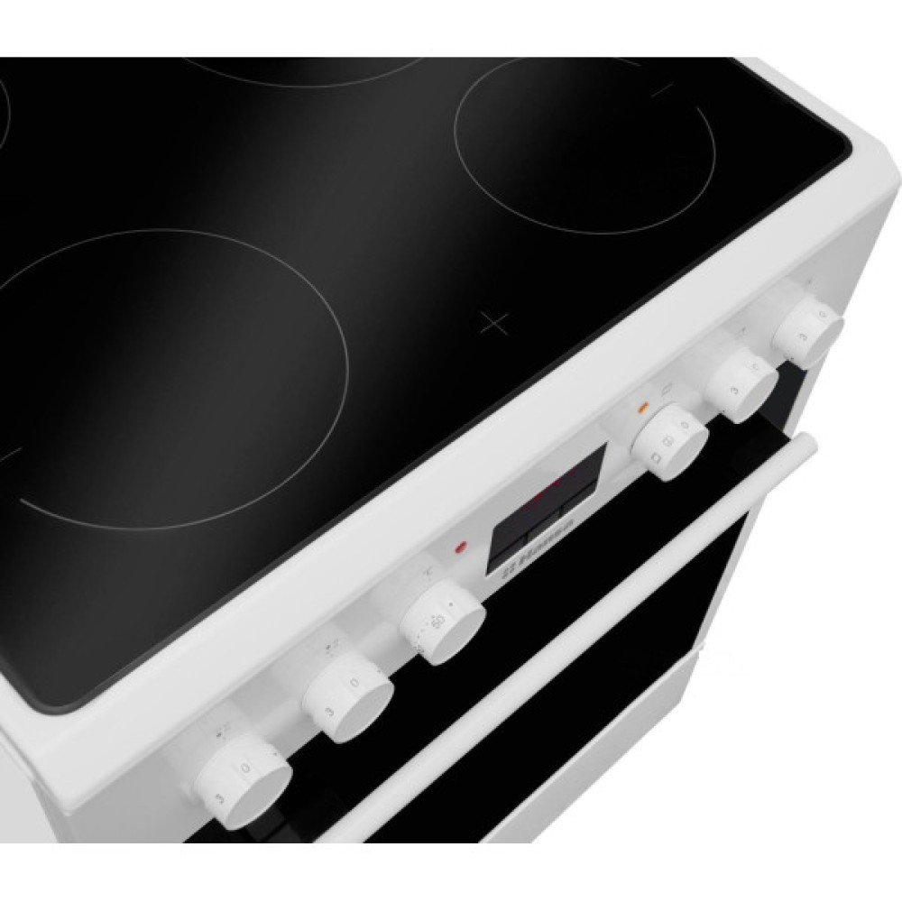 Плита Hansa електрична склокерамічна, 65л, 60x60см, дисплей, конвекція, білий