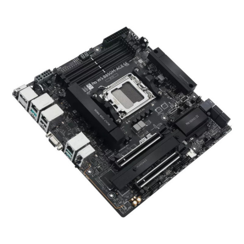 Материнcька плата ASUS PRO WS B850M-ACE SE sAM5 B850 4xDDR5 M.2 HDMI DP D-Sub USB Type-C mATX
