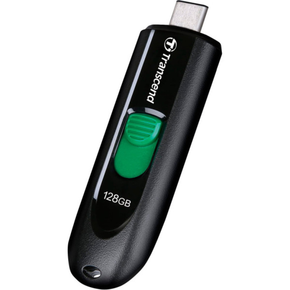 USB флеш накопичувач Transcend 128GB JetFlash 790C Black USB 3.1 Type C (TS128GJF790C)