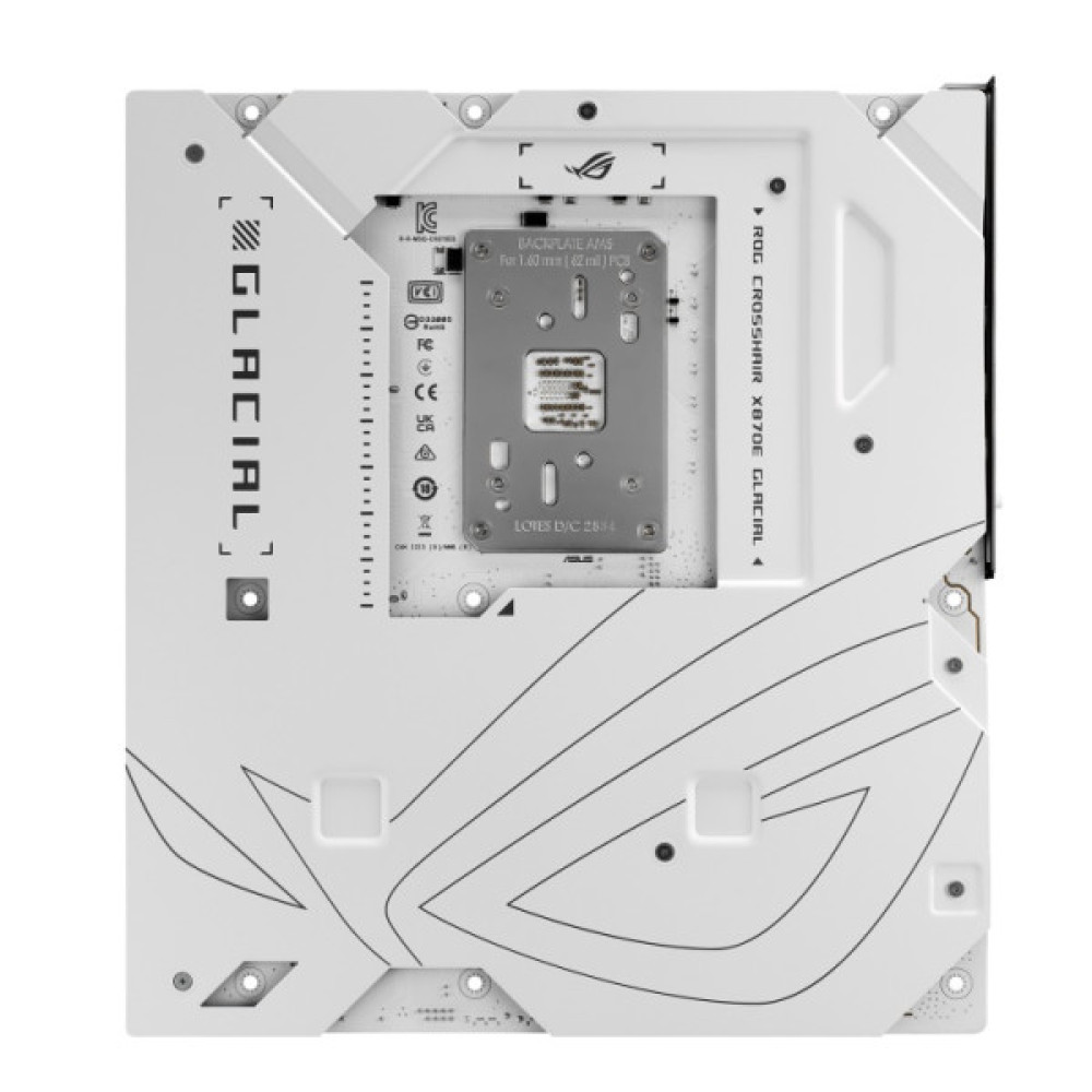 Материнcька плата ASUS ROG CROSSHAIR X870E GLACIAL sAM5 X870E 4xDDR5 M.2 USB Type-C Wi-Fi BT E-ATX білий
