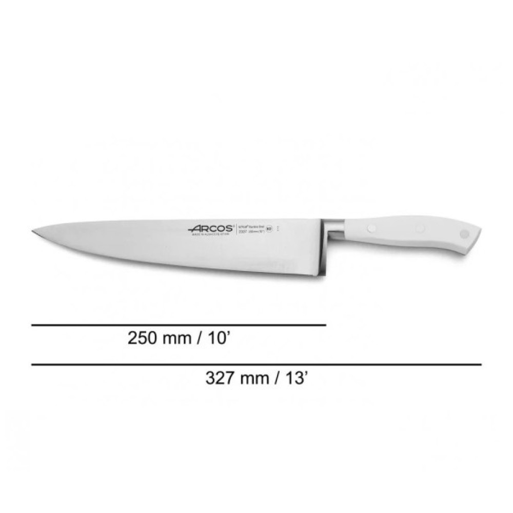 Кухонний ніж Arcos Riviera поварський 250 мм White (233724)