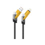 Дата кабель USB 2.0 AM to USB-C + USB 2.0 AM to Lightning 1.0m 60W black XO (NB283_4-in-1_Black) Дата кабель USB 2.0 AM to USB-C + USB 2.0 AM to Lightning 1.0m 60W black XO (NB283_4-in-1_Black)