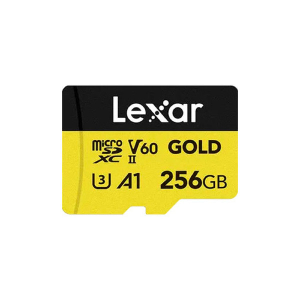 Карта пам'яті Lexar 256GB microSDXC class 10 UHS-II U3 V60 A1 Professional Gold (LMSGOLD256G-BNNNG)