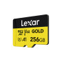 Карта пам'яті Lexar 256GB microSDXC class 10 UHS-II U3 V60 A1 Professional Gold (LMSGOLD256G-BNNNG)