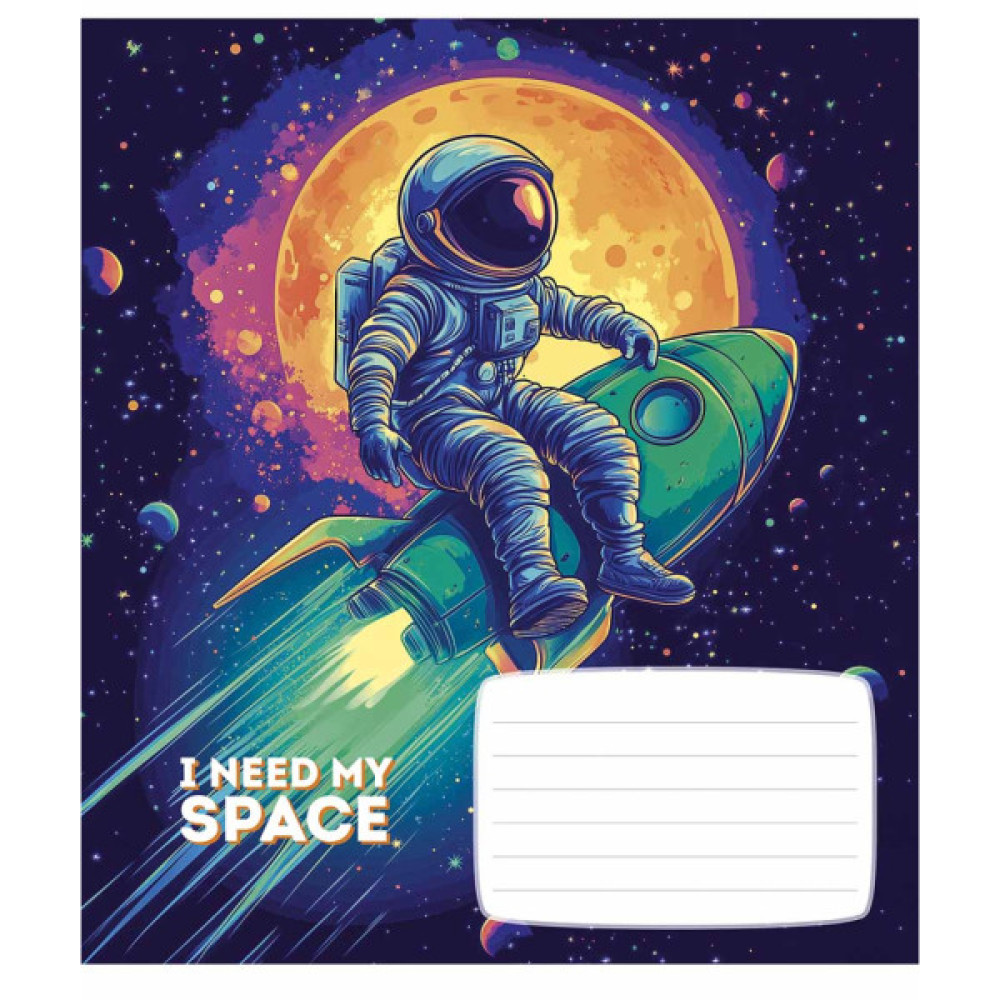 Зошит Школярик I need my space 12 аркушів клітинка (012-3496K)