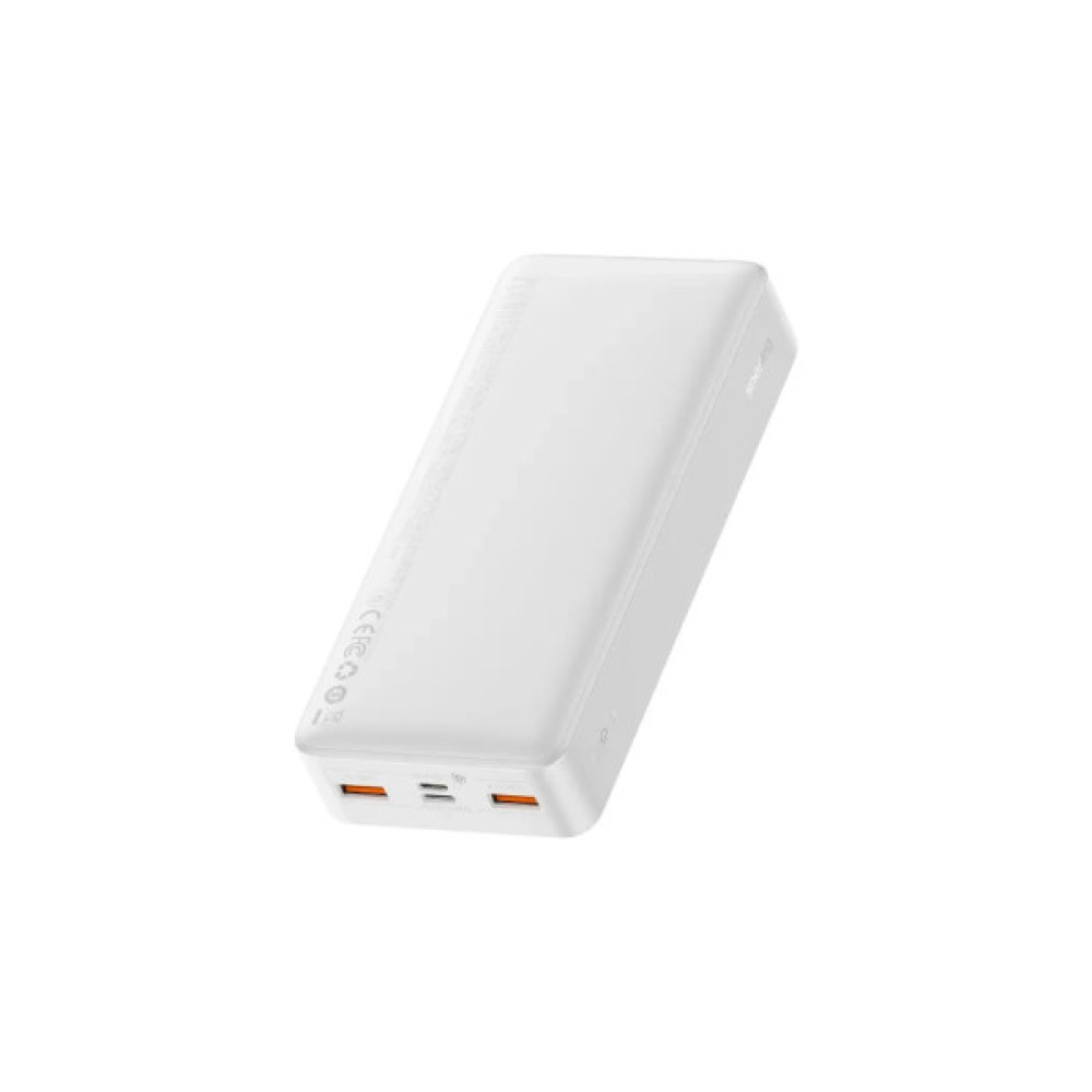 Батарея універсальна Baseus Bipow 20000mAh, Input(microUSB,Type-C), Output(2хUSB,Type-C), White (PPBD20K)