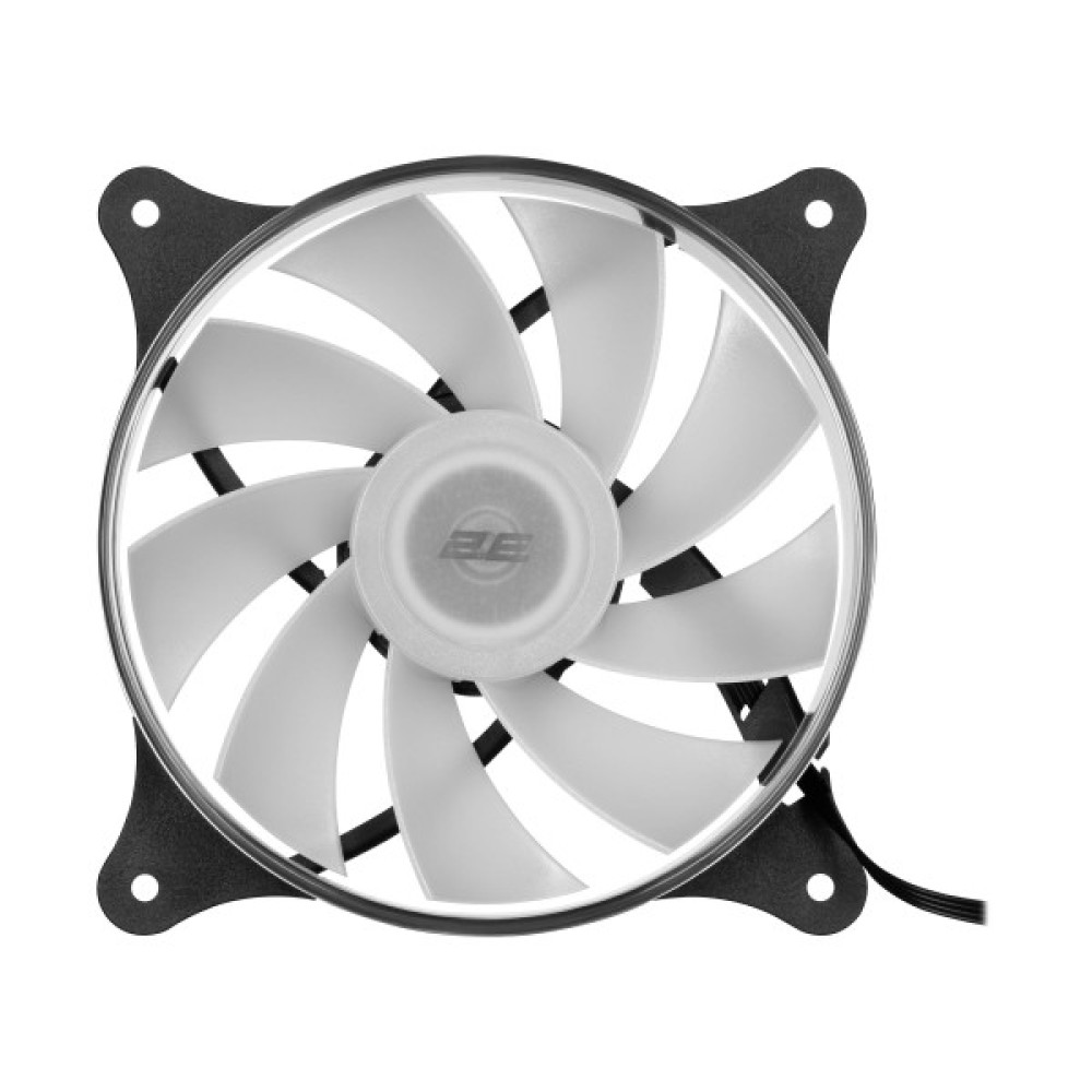 Корпусний вентилятор 2E GAMING Air Cool ACF120VRB-ARGB 120мм, 1200rpm, 4pin, 23dBa, reversed, чорний