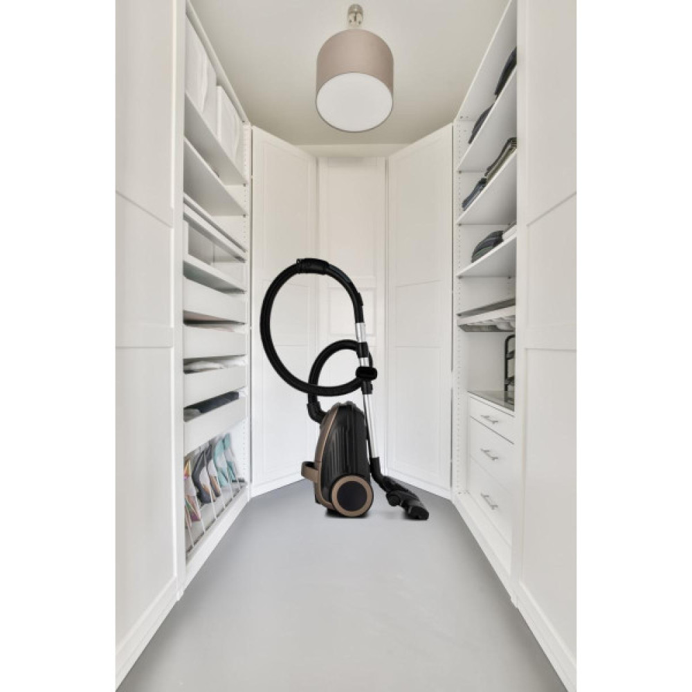 Пилосос Gorenje мішковий, 850Вт, конт пил -3л, HEPA, сенсорне упр, телескоп трубка, бронзовий