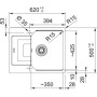 Мийка кухонна Franke Urban, фраграніт, прямокутник, з крилом, 620х500х220мм, чаша - 1, врізна, оборотна, UBG 611-62, чорний матовий Мийка кухонна Franke Urban, фраграніт, прямокутник, з крилом, 620х500х220мм, чаша - 1, врізна, оборотна, UBG 611-62, чорний матовий