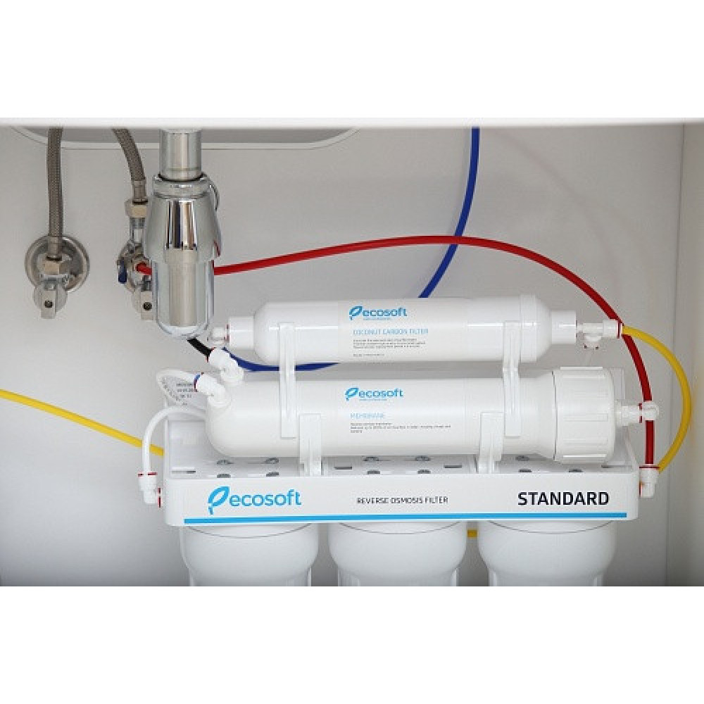 Фільтр зворотного осмосу Ecosoft Standard 5-50, мембрана 50gpd, кран капля