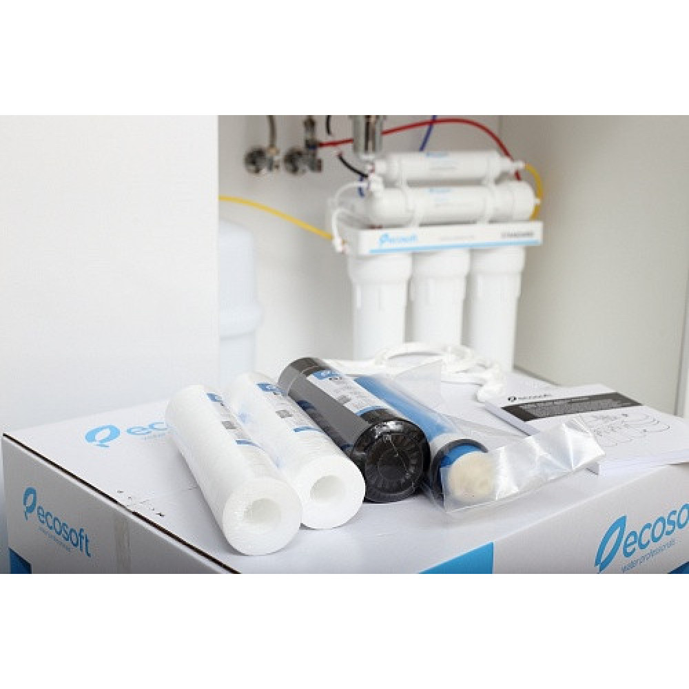 Фільтр зворотного осмосу Ecosoft Standard 5-50, мембрана 50gpd, кран капля