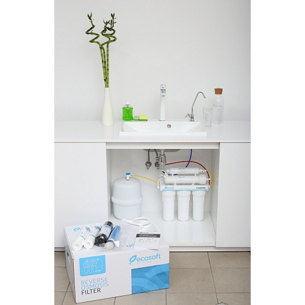 Фільтр зворотного осмосу Ecosoft Standard 5-50, мембрана 50gpd, кран капля