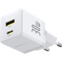 Зарядний пристрій Baseus 1xUSB-C 30W + 1xUSB white (P1011160A213-00)