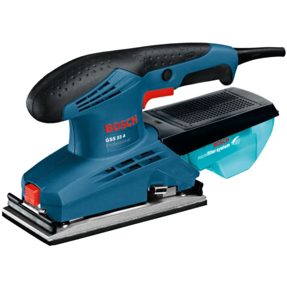 Шліфмашина вібраційна Bosch GSS 23 A 190Вт платформа 92х182 24000кол·хв 0.89кг