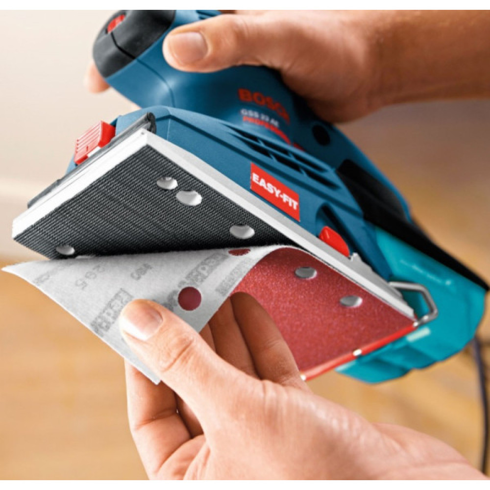 Шліфмашина вібраційна Bosch GSS 23 A 190Вт платформа 92х182 24000кол·хв 0.89кг