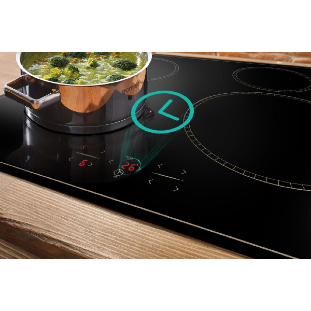 Варильна поверхня Gorenje індукційна, 60см, PowerBoost, TouchControl, StayWarm, блокування від дітей, чорний