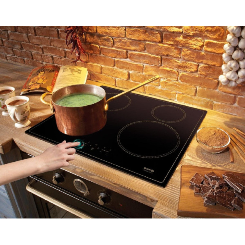 Варильна поверхня Gorenje індукційна, 60см, PowerBoost, TouchControl, StayWarm, блокування від дітей, чорний