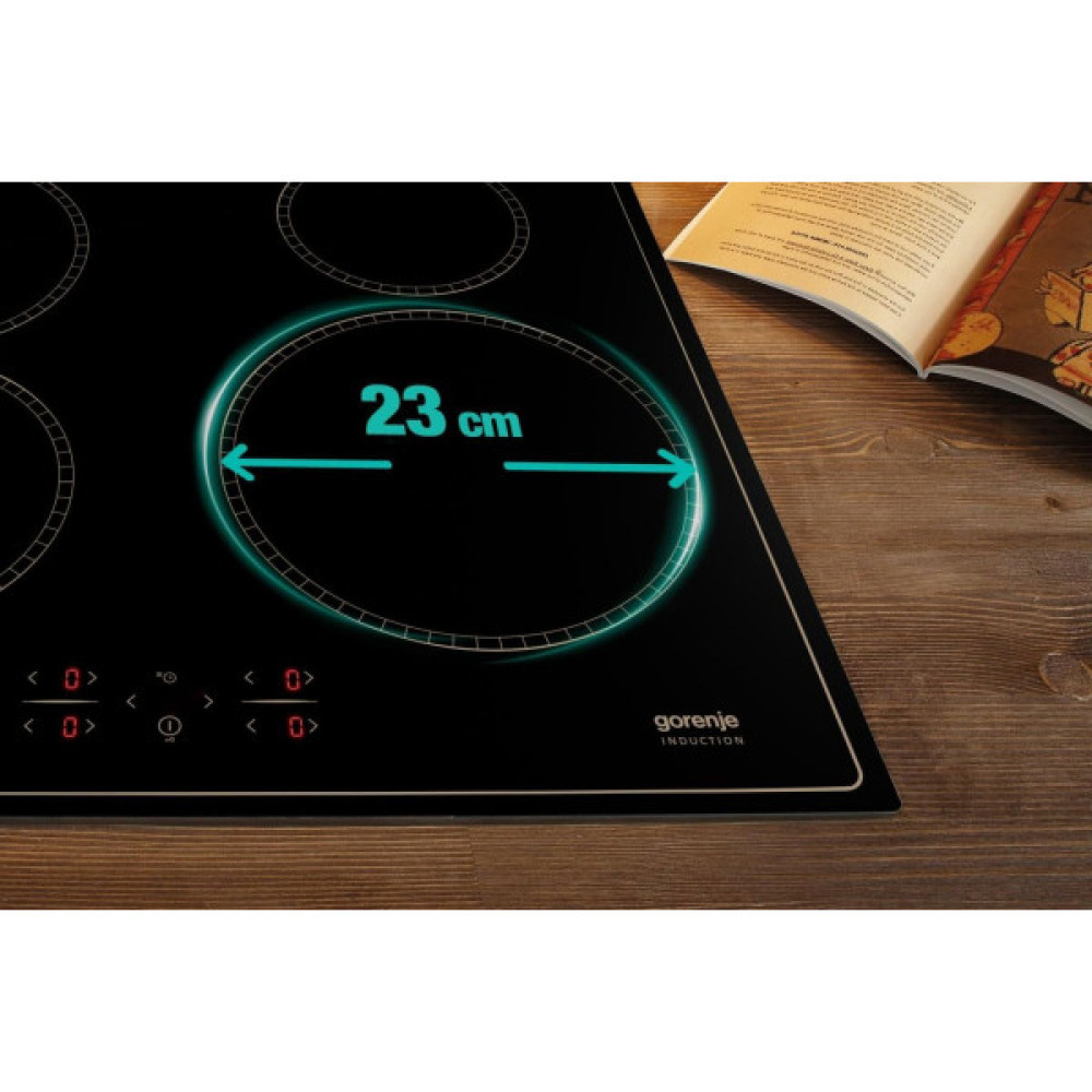 Варильна поверхня Gorenje індукційна, 60см, PowerBoost, TouchControl, StayWarm, блокування від дітей, чорний