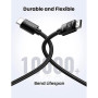 Кабель мультимедійний HDMI M to HDMI M 10.0m 4K30Hz braided HD119 black Ugreen (40104) Кабель мультимедійний HDMI M to HDMI M 10.0m 4K30Hz braided HD119 black Ugreen (40104)