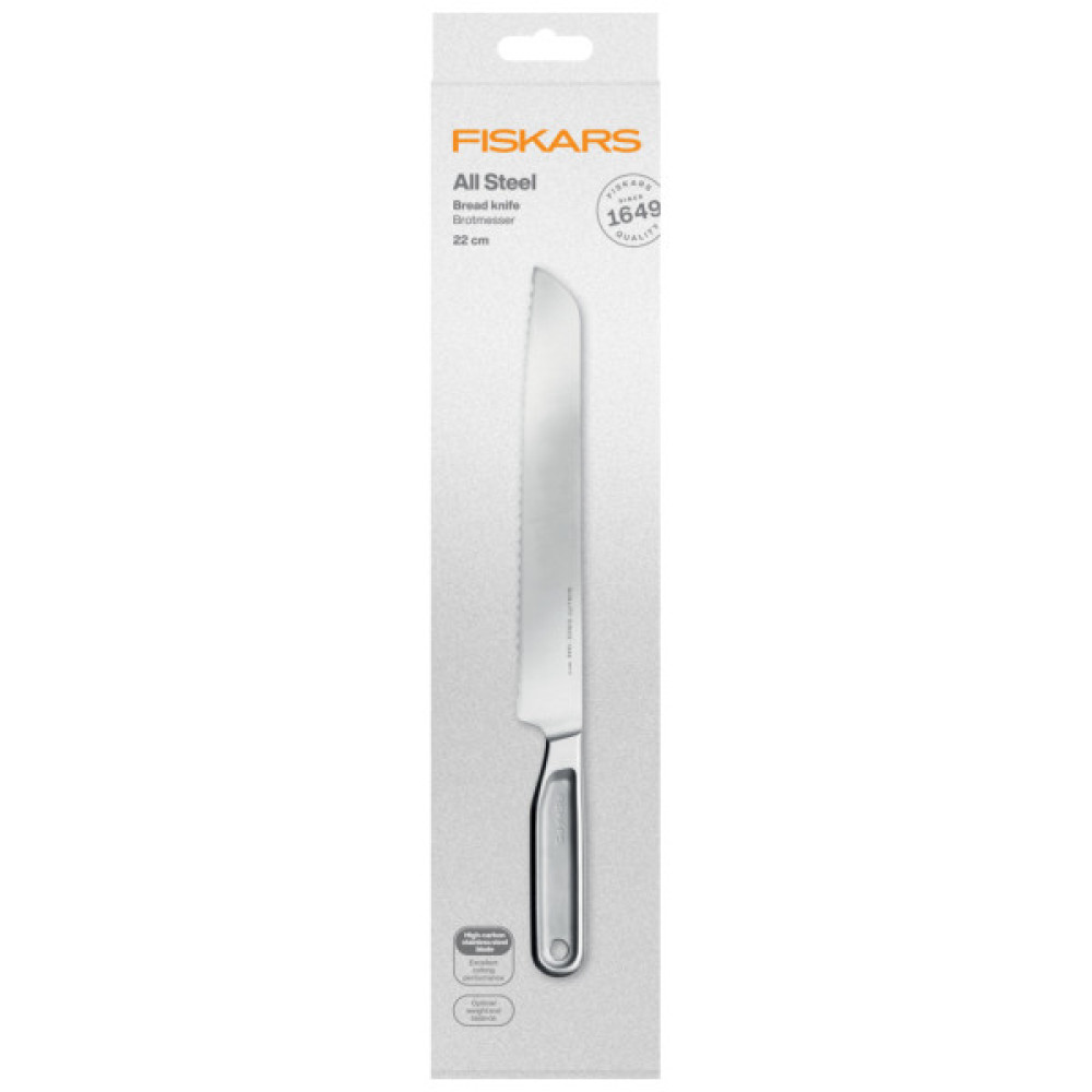 Кухонний ніж Fiskars All Steel для хліба 22,1 см (1062883)