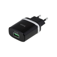 Зарядний пристрій HOCO C12Q Smart USB QC3.0 18W Black (6931474716255)