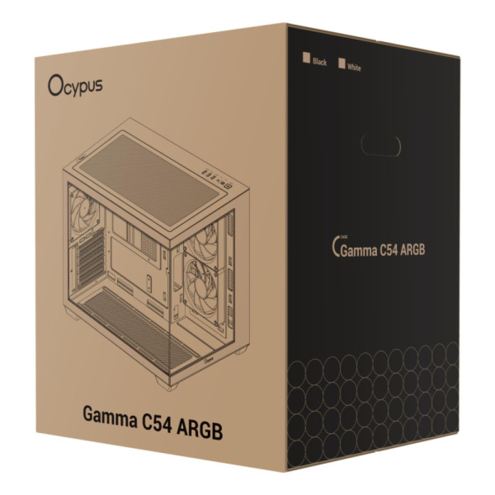 Корпус для ПК OCYPUS GAMMA-C54-WHD300XX-GL
